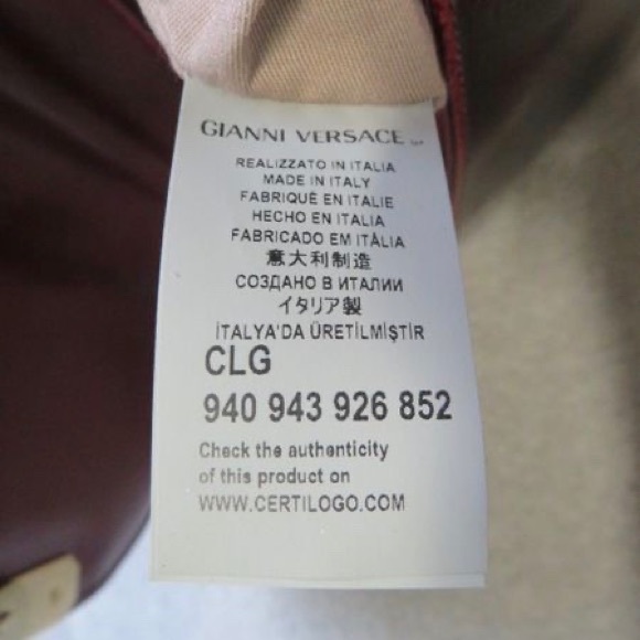 Rare Versace Vintage oxblood bag with tags - Picture 7 of 8